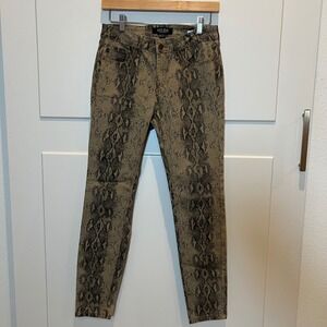 Judy Blue Los Angeles Snakeskin Print Skinny Jeans Women's Size 5 / 27 Animal